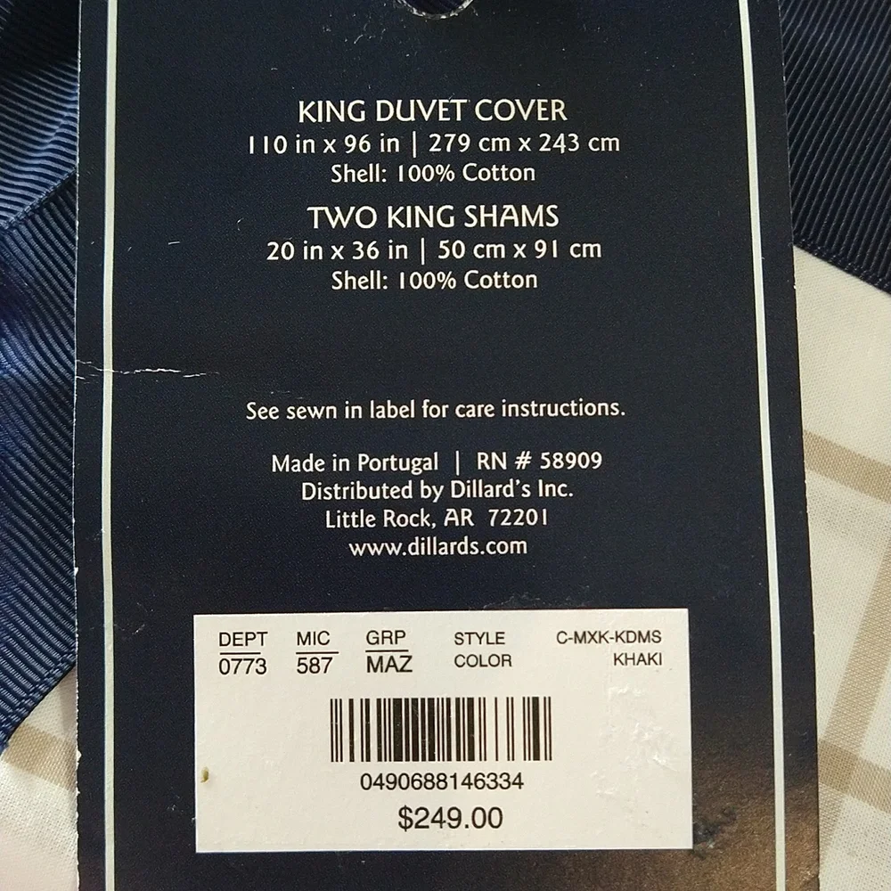 Cremieux Maxwell Plaid Duvet Cover Mini Set